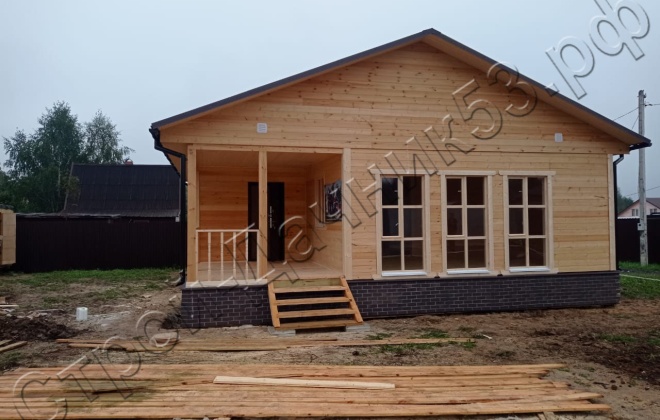 4 Каркасно-щитовой дом  Д-23, 9х9м, 81  М², Калужская область, Боровский район, СНТ «Свобода-66». (7)